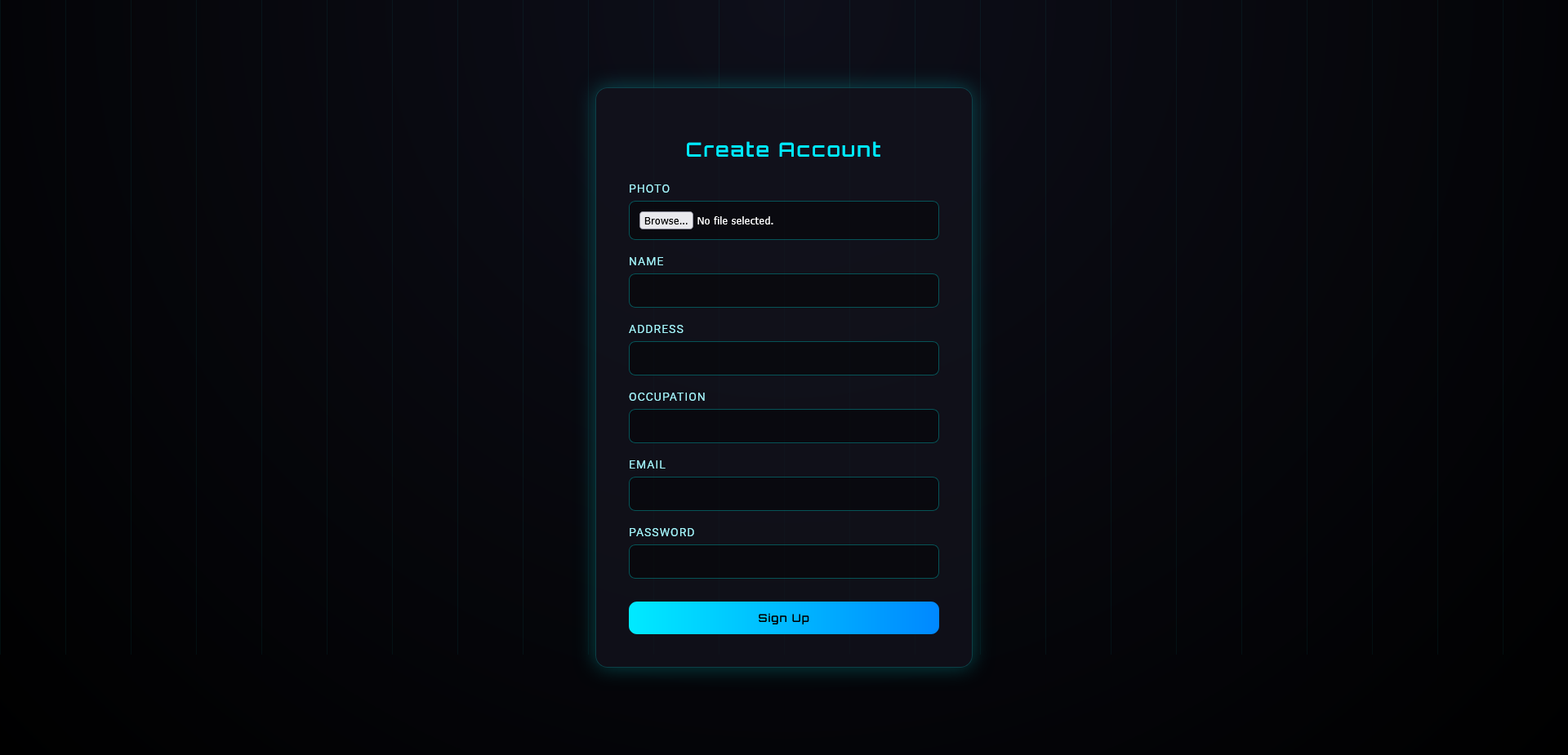 Hyperastic Solutions Signup Page